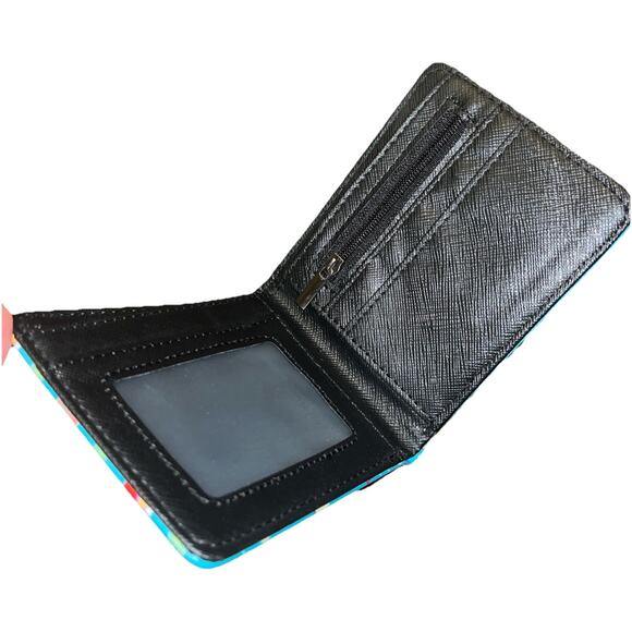 Animal Crossing Characters Teal 4.5" Bi-Fold Wallet -Gamercore Update ACNH Fun - Picture 3 of 7